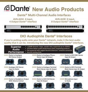 interfaces de audio Multi-Channel Dante