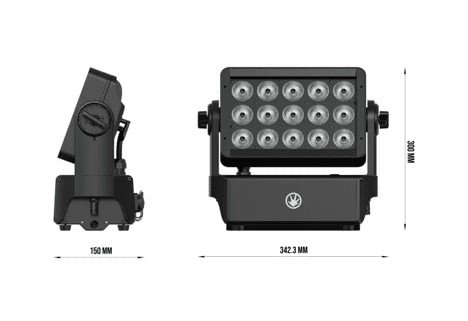 Hydro W300 proyector LED ventos exteriores, arquitectónica