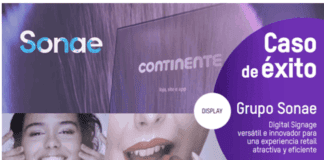 Instalación de pantallas CGF de Hikvision en tienda Continente del Grupo Sonae