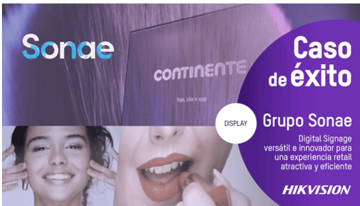 3 Instalación de pantallas CGF de Hikvision en tienda Continente del Grupo Sonae