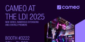Teaser oficial de Cameo en la LDI 2025 anunciando nuevas series, ampliaciones y un estreno mundial en el stand 3222.