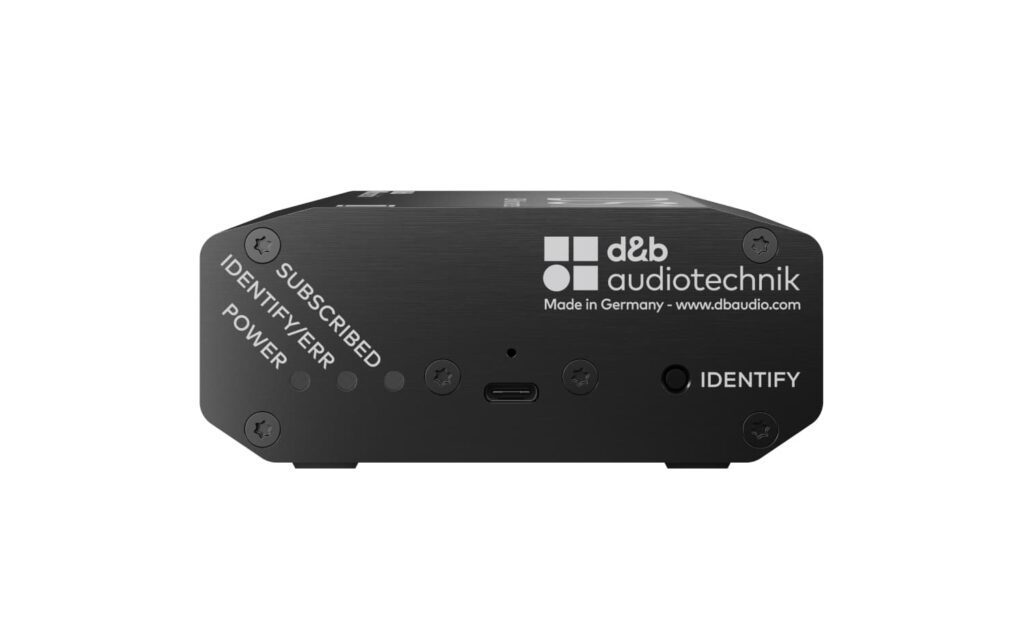 d&b audiotechnik Milan DS1, interfaz USB a Milan para reproducción y grabación de audio en red