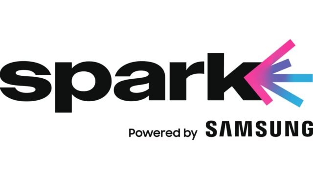 Logo oficial de Spark en ISE 2026 powered by Samsung para industrias creativas