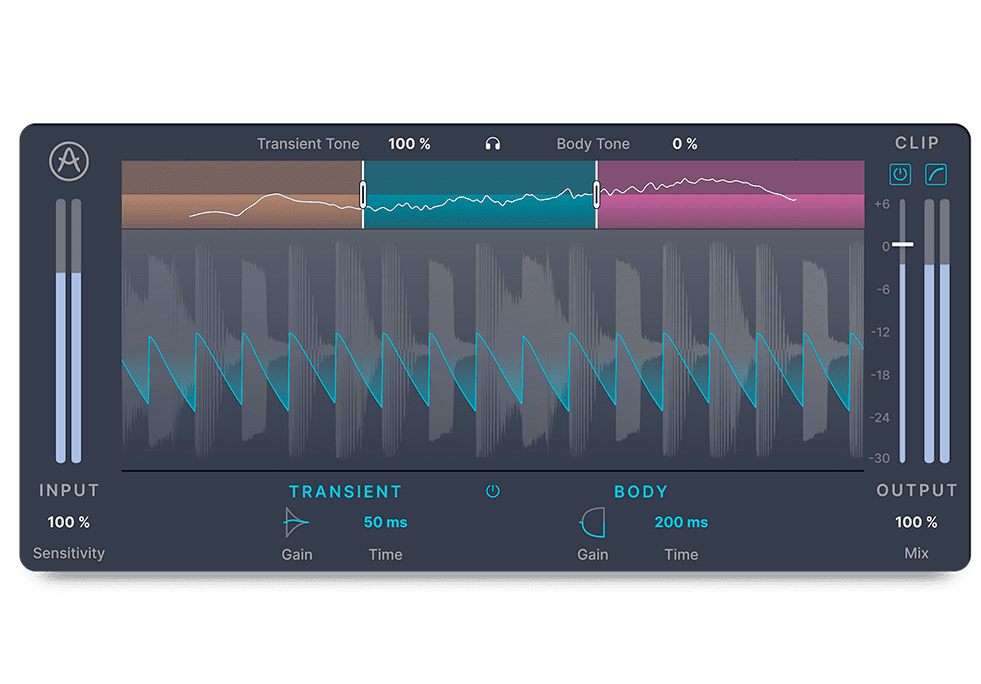 Arturia FX Collection 6 – Bus Transient: plugin para controlar ataque y sustain y dar pegada a baterías
