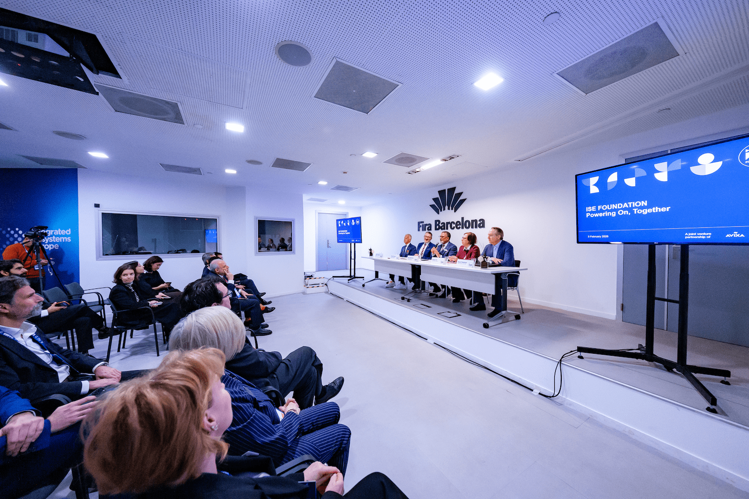 Lanzamiento de ISE Foundation en Barcelona durante una rueda de prensa en Fira Barcelona en el marco de ISE 2026