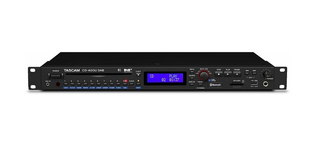 Reproductores de audio profesionales TASCAM CD-400UDAB con CD, USB, SD, Bluetooth y DAB