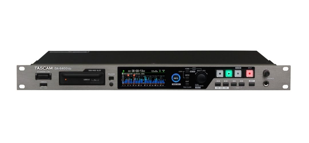 Reproductores de audio profesionales y grabación multipista TASCAM DA-6400dp para broadcast y directo