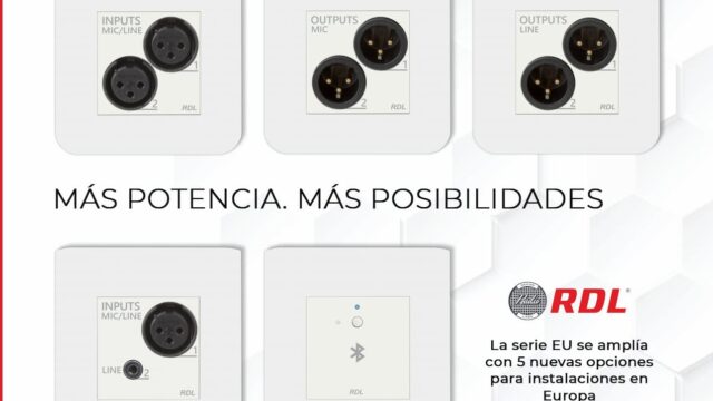 RDL en ISE 2026 presenta la serie EU con cinco nuevas interfaces Dante para instalaciones en Europa.