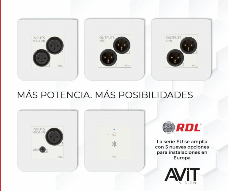 RDL en ISE 2026 presenta la serie EU con cinco nuevas interfaces Dante para instalaciones en Europa.