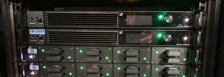 AV Production apuesta por Sennheiser Spectera con estaciones base en rack para producciones en vivo a gran escala