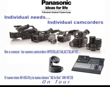 Panasonic continúa el Tour Individual Needs…Individual Camcorders que acercará toda la potencia de sus cámaras de mano a los profesionales de Barcelona y Valencia