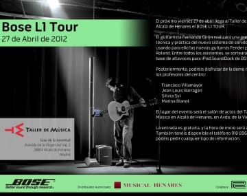 Taller de Música de Alcalá de Henares el BOSE L1 TOUR