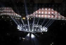 Proyectores iluminación Mythos de Clay Pakyv en El IV Centenario de la Plaza Mayor de Madrid Proyectores iluminación Mythos IV Centenario de Madrid