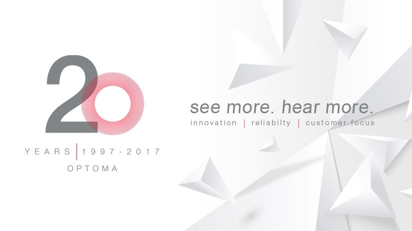 Optoma EMEA celebra su 20 Aniversario