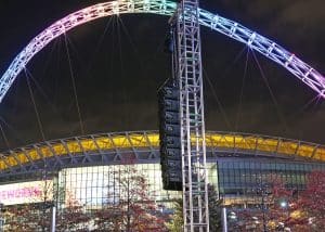 El Brent Fireworks en Wembley, Londres con sistemas D.A.S. 