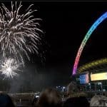 El Brent Fireworks en Wembley, Londres con sistemas D.A.S.