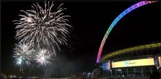 El Brent Fireworks en Wembley, Londres con sistemas D.A.S.