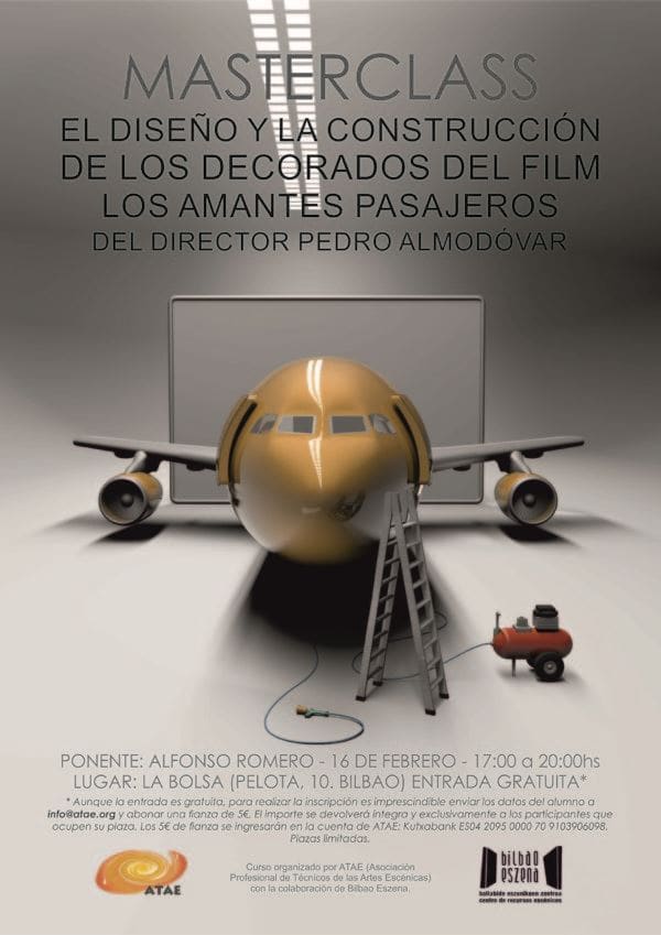 Masterclass: El diseño y la construcción de decorados del film “Los amantes pasajeros”