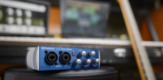 AudioBox USB® 96, la interfaz de audio USB 2.0 y MIDI portátil