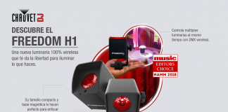 Nueva luminaria Freedom H1 de Chauvet premiada en NAMM 2018