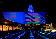 Vídeo Mapping en el Museo del Diseño de Barcelona con dos proyectores de 40k HD Proyeccion para mapping