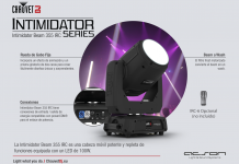Nueva cabeza móvil intimidator Beam 355 de CHAUVETDJ. Nueva cabeza móvil intimidator Beam 355 de CHAUVETDJ.