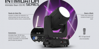 Nueva cabeza móvil intimidator Beam 355 de CHAUVETDJ.