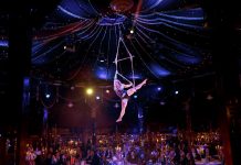 Una estructura de soporte MILOS para el espectáculo del famoso Palazzo Dinner Show estructura de soporte MILOS