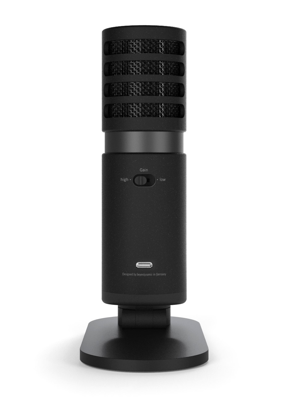 Micrófono de estudio USB de Beyerdinamic para grabación y podcasting
