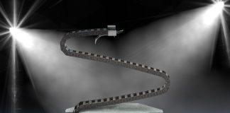 Sistema modular de cadena portacables en zigzag con cadena e-chain