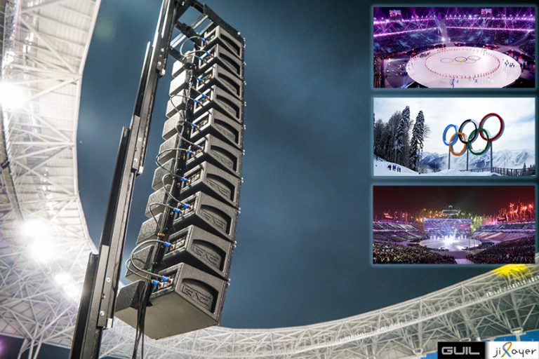 Torres Elevadoras para equipos de sonido GUIL en JJOO 2018
