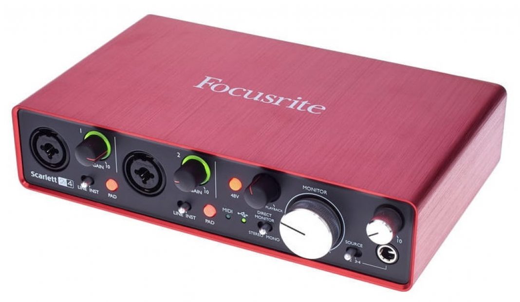 interface de audio para elección de análisis acústico música y grabación