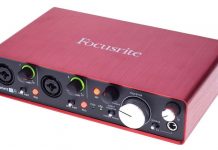 interface de audio para elección de análisis acústico música y grabación
