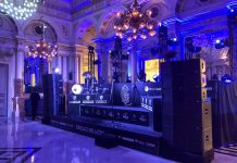 Equipo de sonido profesional Clair Brothers c12 en el Liceu de Barcelona