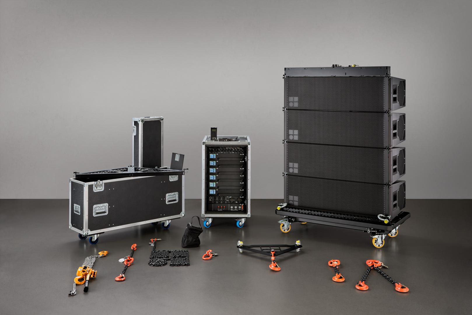 Sistema de sonido profesional line array Serie SL y el Sistema GSL de d&b