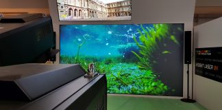 En ISE 2018 presentan Delta y Digital Projection, especialistas en soluciones audiovisuales el proyector láser de 25000 lumens