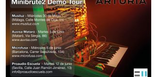 Demo de sintetizadores de Arturia Continua la gira de Minibrute 2