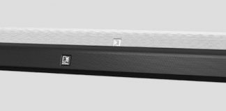 Barra de sonido profesional 2.1 de AUDAC para salas de reuniones