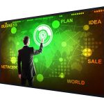 Display multitouch LCD UHD de 86 pulgadas