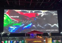 Proyector de cine laser Christie CP42LH ilumina la pantalla láser RGB más grande de América Latina Proyector de cine laser Christie CP42LH en pantalla más grande