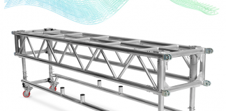 De gira con la estructura de truss truss pre-rig de LITEC PR60