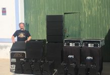Equipos de sonido profesional APG distribuidos por Zero Dbs en España