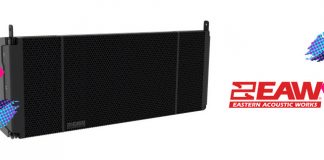 altavoz line array para la instalación de sonido profesional