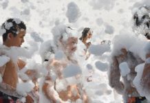 Máquinas de efecto espuma Hurakan Jet Foam mediante Sistema renting de Silence electroacustica máquinas de efecto espuma