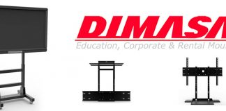 soporte para Display con ruedas