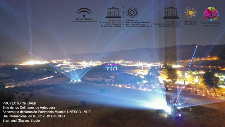 Showlaser en Dolmenes en Antequera