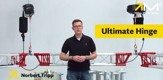 Unión de Bisagra para truss y estructura