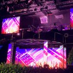 Equipamientos de iluminación profesional Martin y motores de elevación EXE en el Auditorio del hotel Lopesan de Punta equipamientos de iluminación profesional Martin