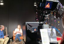 Cámara de estudio URSA Broadcast de Blackmagic, en el Institut Pere Martell Cámara de estudio URSA Broadcast de Blackmagic