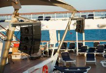 Sistemas line array de Maga Engineering ® con Pullmantur Cruceros ® que renueva los sistemas de sonido exterior en varios buques de su flota sistemas line array de Maga Engineering